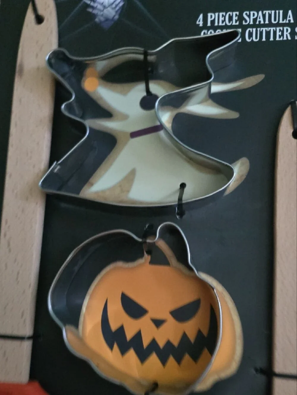 Disney Nightmare Before Christmas 4 Piece Spatula & Cookie Cutter Set